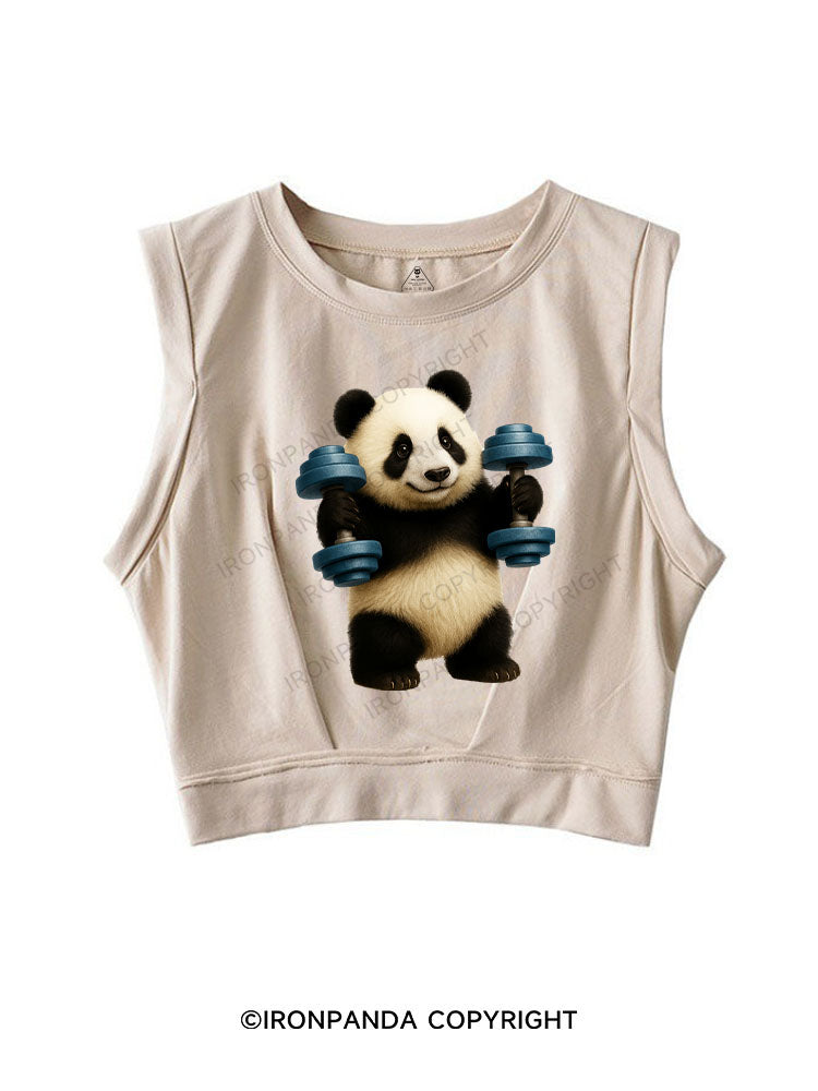 PANDA PUMP POWER SLEEVELESS CROP TOPS