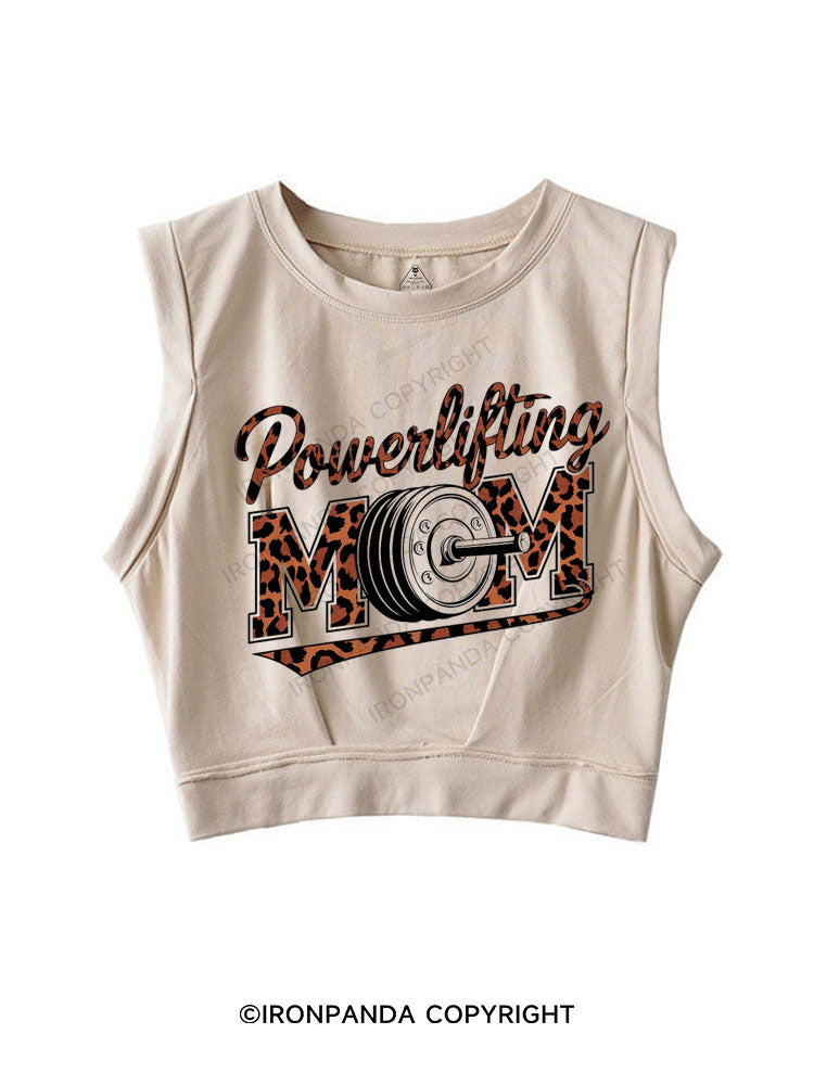 POWERLIFTING MOM SLEEVELESS CROP TOPS