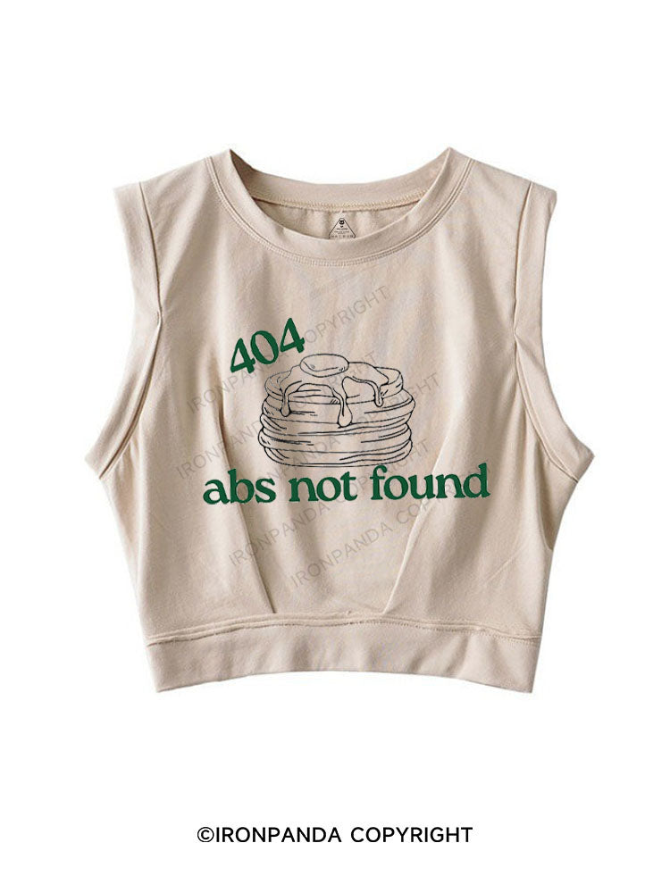404 ABS NOT FOUND SLEEVELESS CROP TOPS