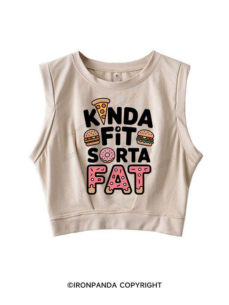 KINDA FIT SORTA FAT SLEEVELESS CROP TOPS