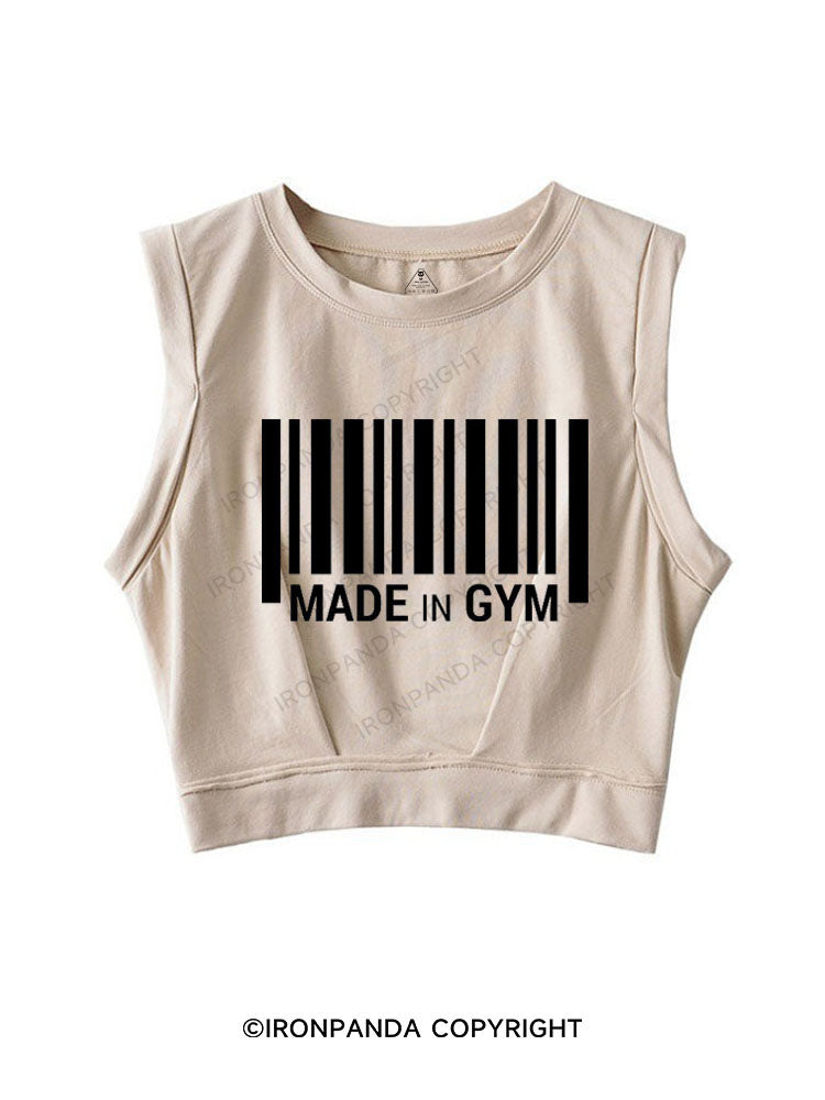 MADE IN GYM SLEEVELESS CROP TOPS
