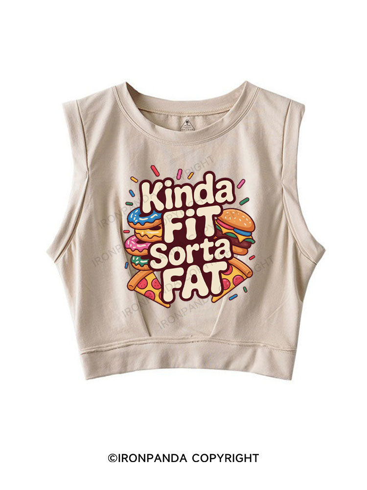 KINDA FIT SORTA FAT SLEEVELESS CROP TOPS