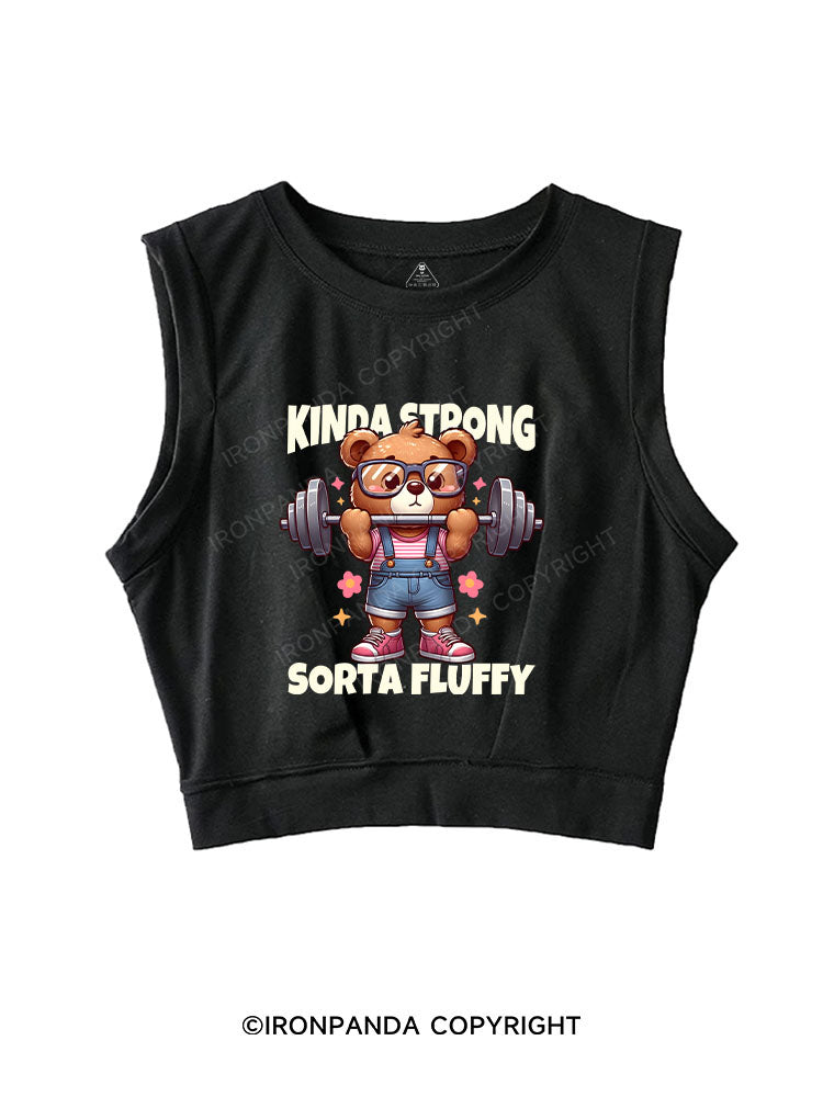 KINDA STRONG, SORTA FLUFFY SLEEVELESS CROP TOPS