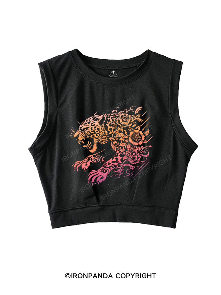 Roaring Power SLEEVELESS CROP TOPS