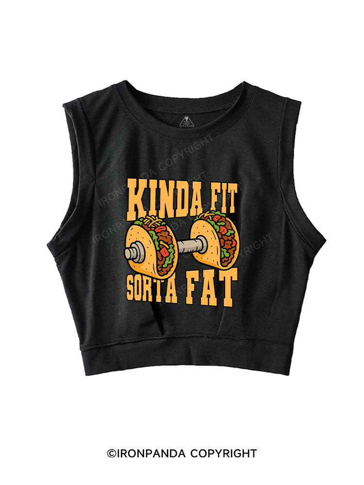 KINDA FIT SORTA FAT SLEEVELESS CROP TOPS