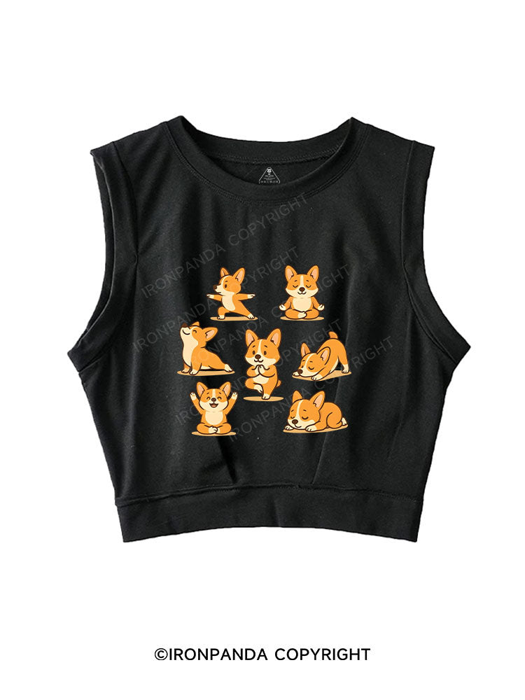 Pawsitive Vibes Only SLEEVELESS CROP TOPS