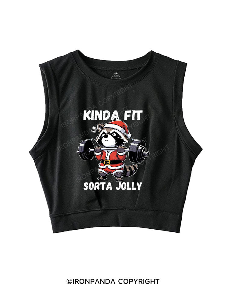 KINDA FIT SORTA JOLLY SLEEVELESS CROP TOPS