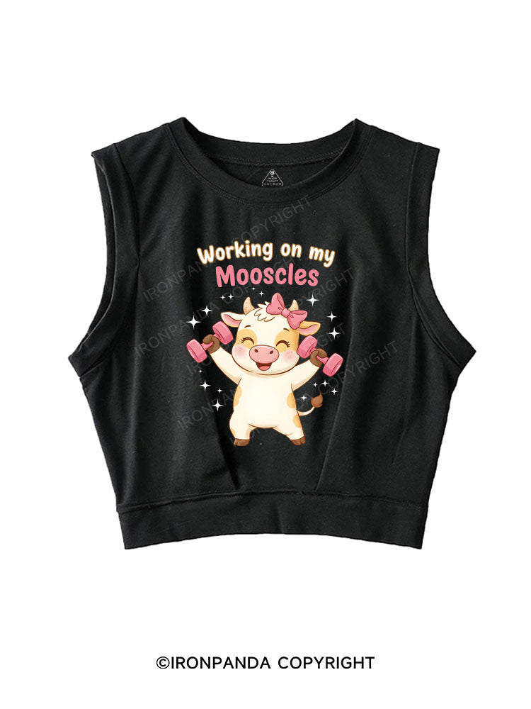 Working on my Mooscles SLEEVELESS CROP TOPS