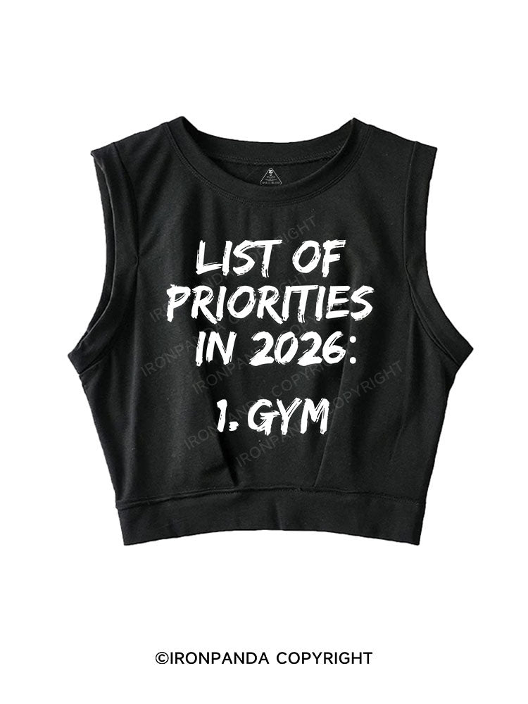 LIST OF PRIORITIES IN 2026 SLEEVELESS CROP TOPS