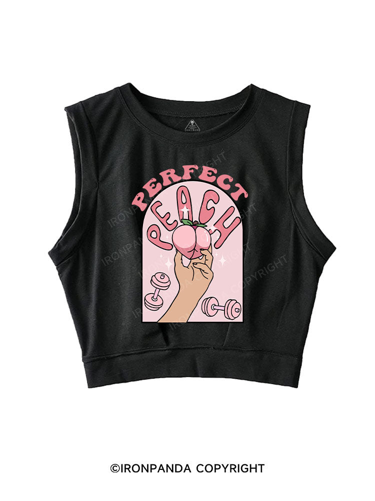 PERFECT PEACH SLEEVELESS CROP TOPS