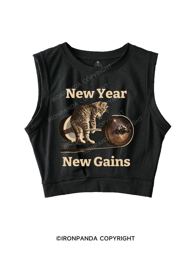 New Year, New Gains SLEEVELESS CROP TOPS