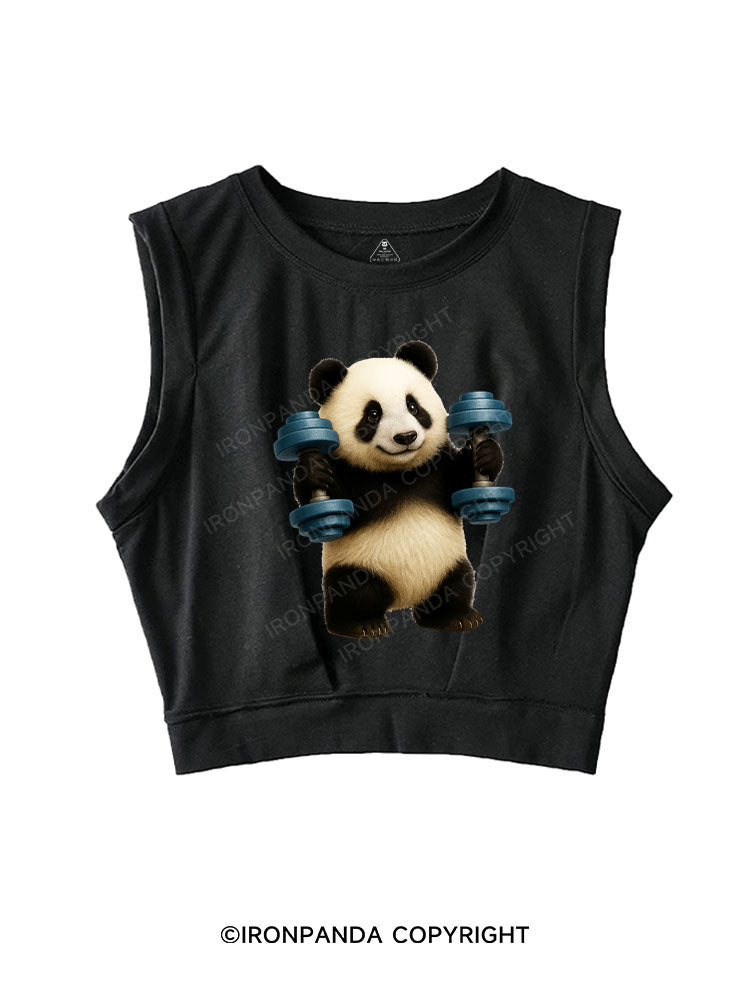 PANDA PUMP POWER SLEEVELESS CROP TOPS