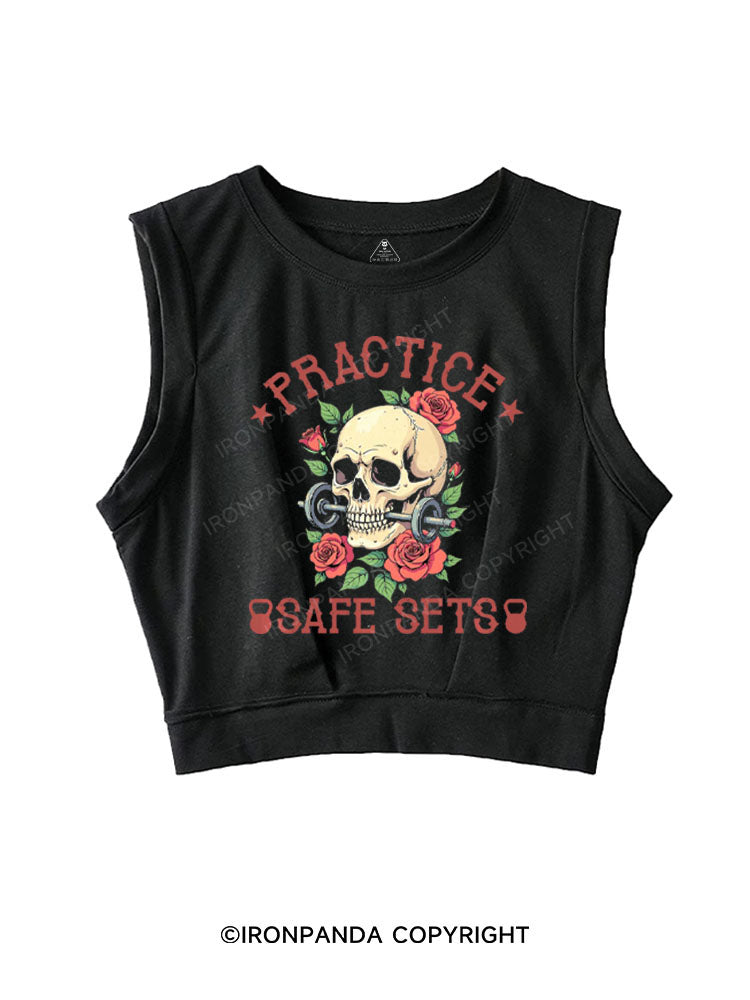 PRACTICE SAFE SETS SLEEVELESS CROP TOPS