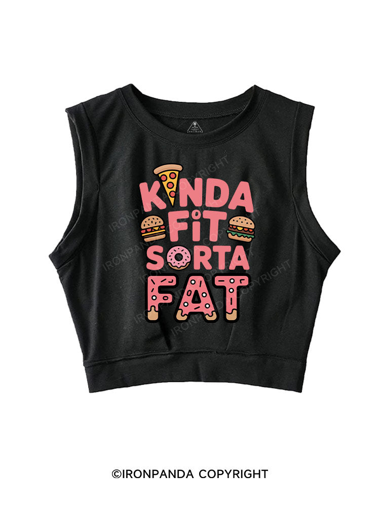 KINDA FIT SORTA FAT SLEEVELESS CROP TOPS