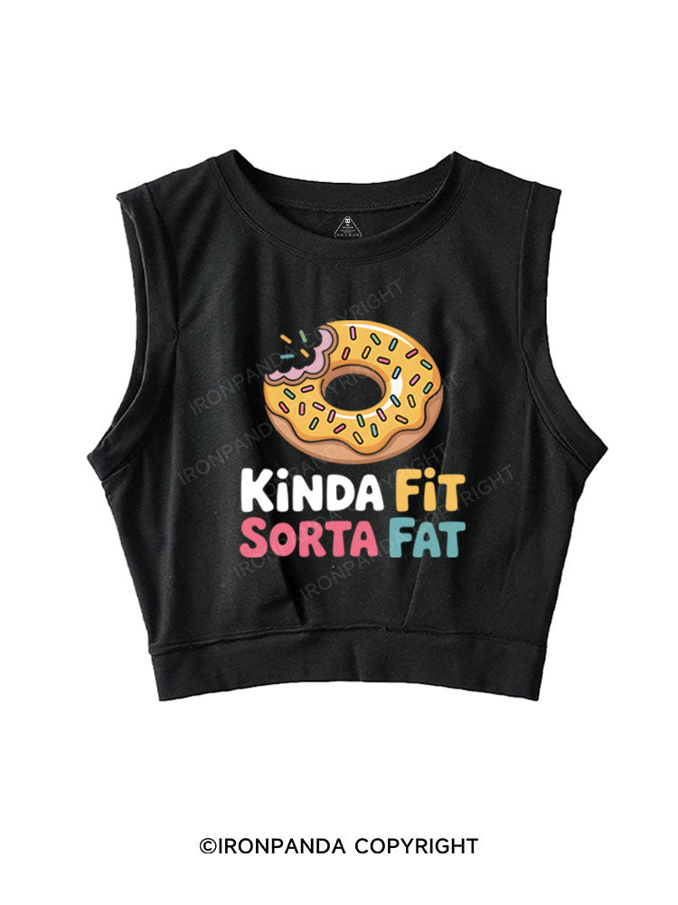 KINDA FIT SORTA FAT SLEEVELESS CROP TOPS