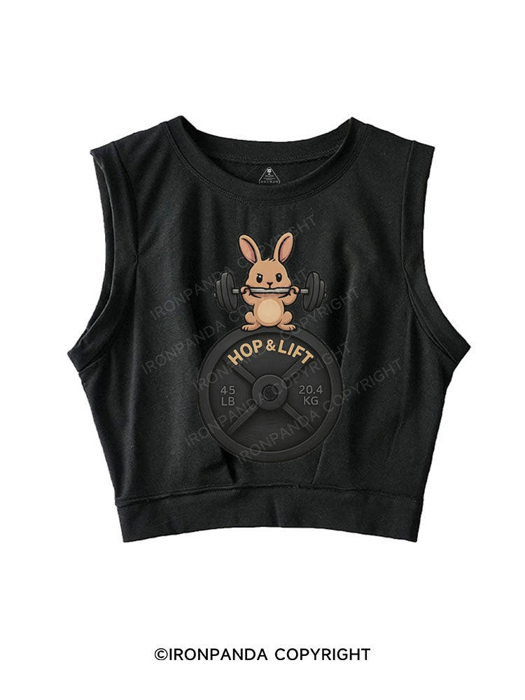 HOP & LIFT SLEEVELESS CROP TOPS