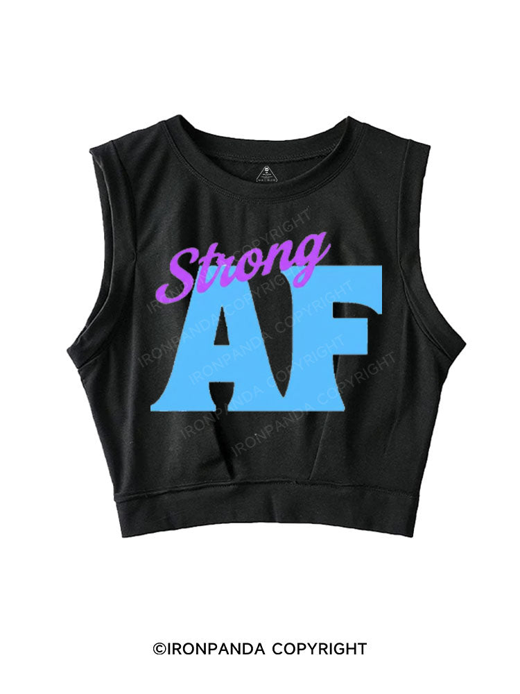 STRONG AF SLEEVELESS CROP TOPS
