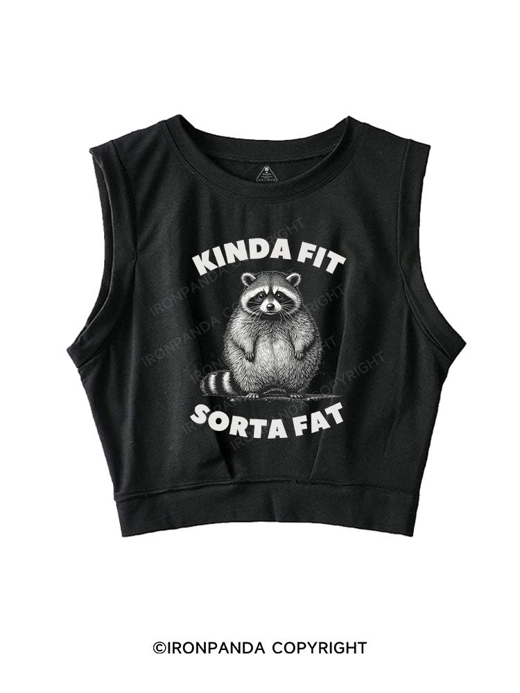 KINDA FIT SORTA FAT SLEEVELESS CROP TOPS