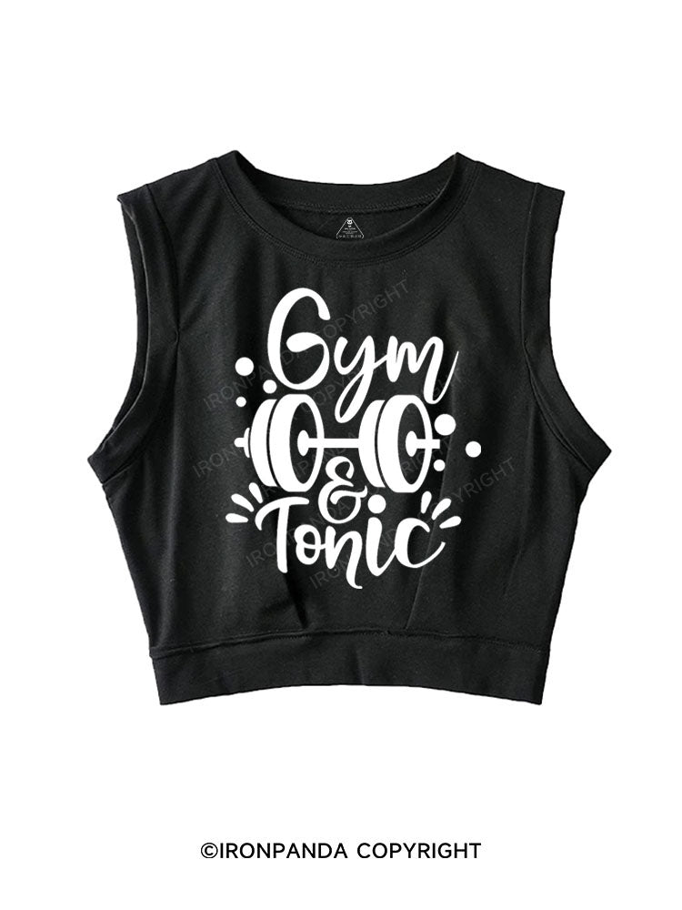 GYM & TONIC SLEEVELESS CROP TOPS