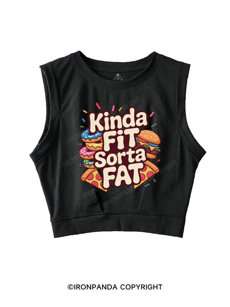 KINDA FIT SORTA FAT SLEEVELESS CROP TOPS