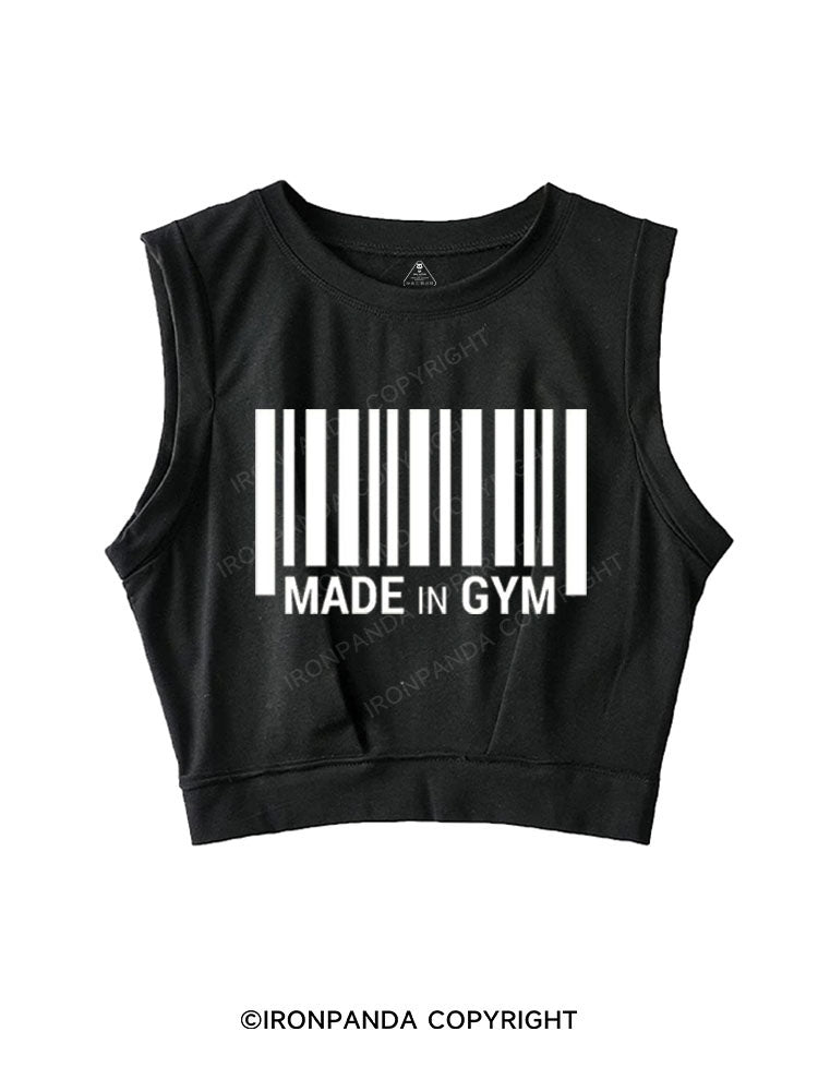 MADE IN GYM SLEEVELESS CROP TOPS