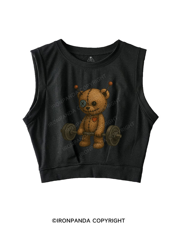 Cuddly but Mighty SLEEVELESS CROP TOPS