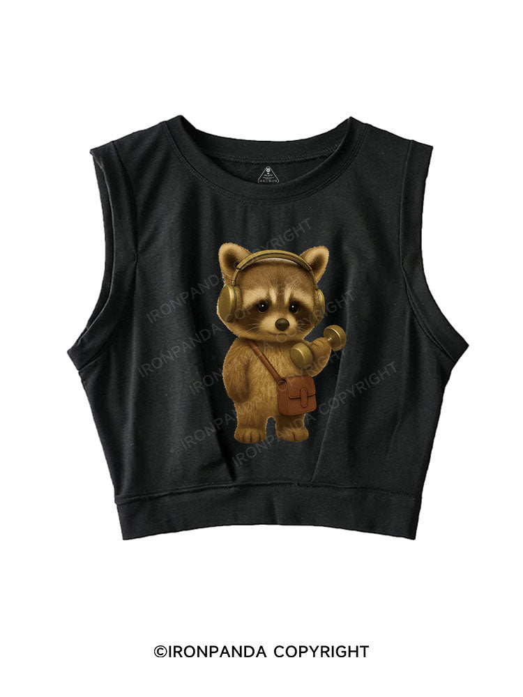 RACCOON RHYTHM REPS SLEEVELESS CROP TOPS