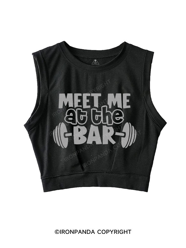 MEET ME AT THE BAR SLEEVELESS CROP TOPS