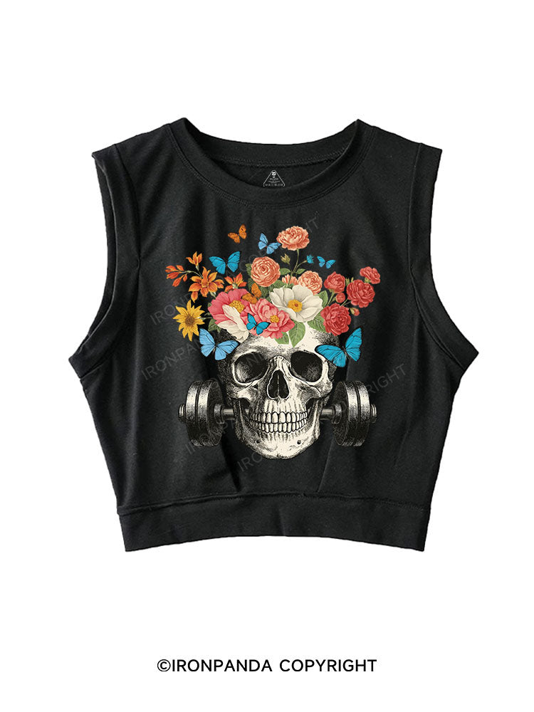 BLOOM THROUGH STRENGTH SLEEVELESS CROP TOPS