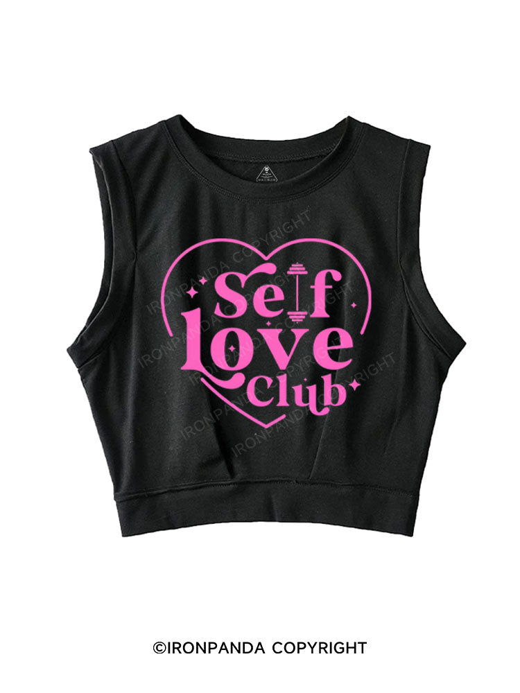 SELF LOVE CLUB SLEEVELESS CROP TOPS