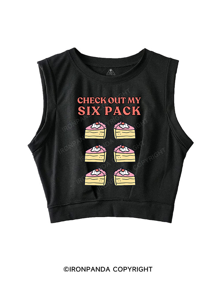 CHECK OUT MY SIX PACK SLEEVELESS CROP TOPS