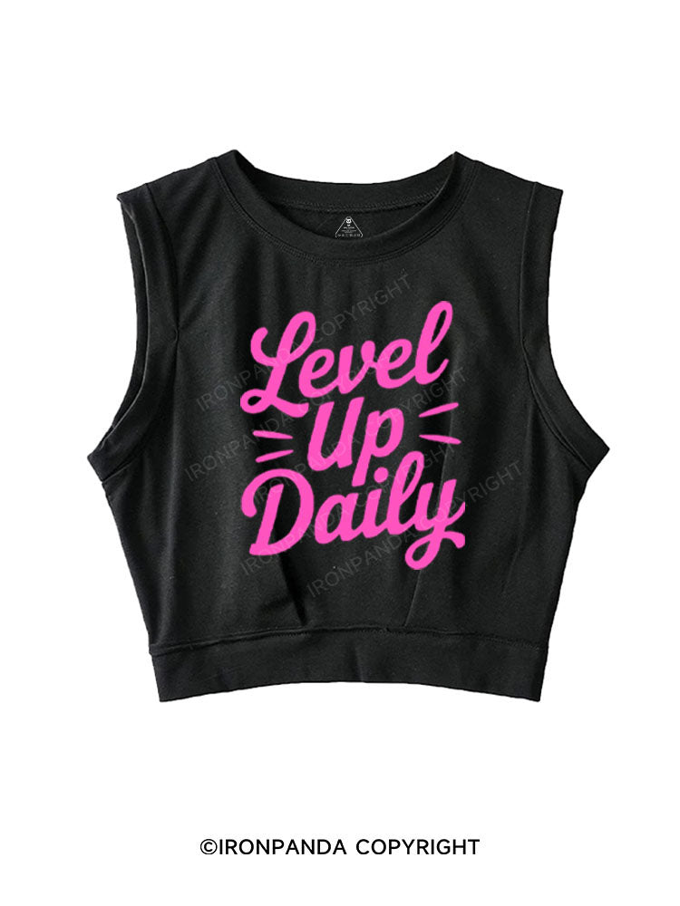 LEVEL UP DAILY SLEEVELESS CROP TOPS