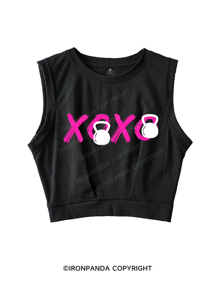 XOXO SLEEVELESS CROP TOPS