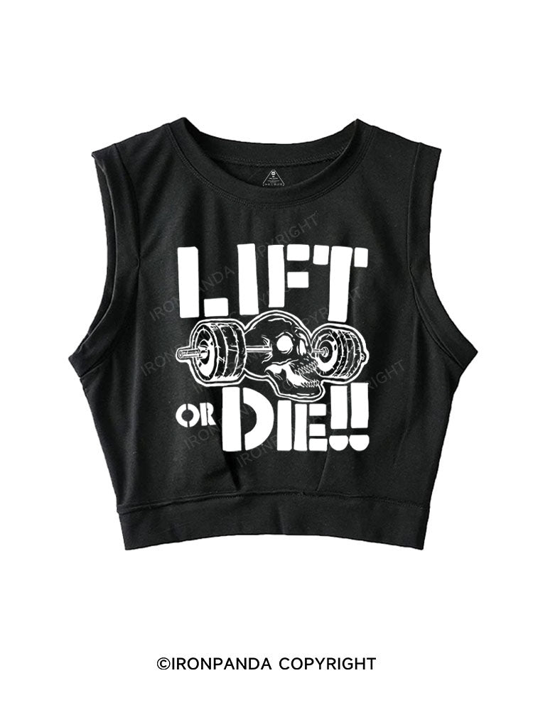 LIFT OR DIE!! SLEEVELESS CROP TOPS