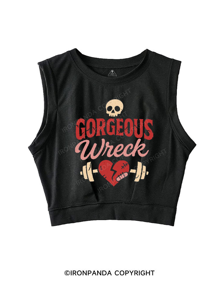 GORGEOUS WRECK SLEEVELESS CROP TOPS