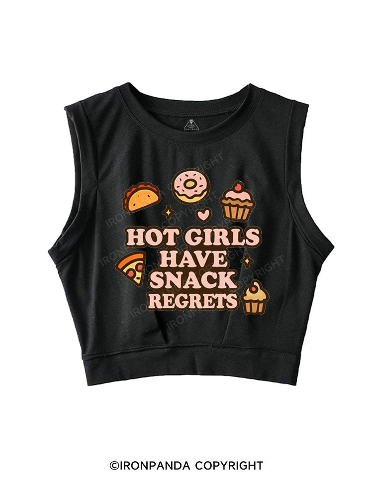 HOT GIRLS HAVE SNACK REGRETS SLEEVELESS CROP TOPS