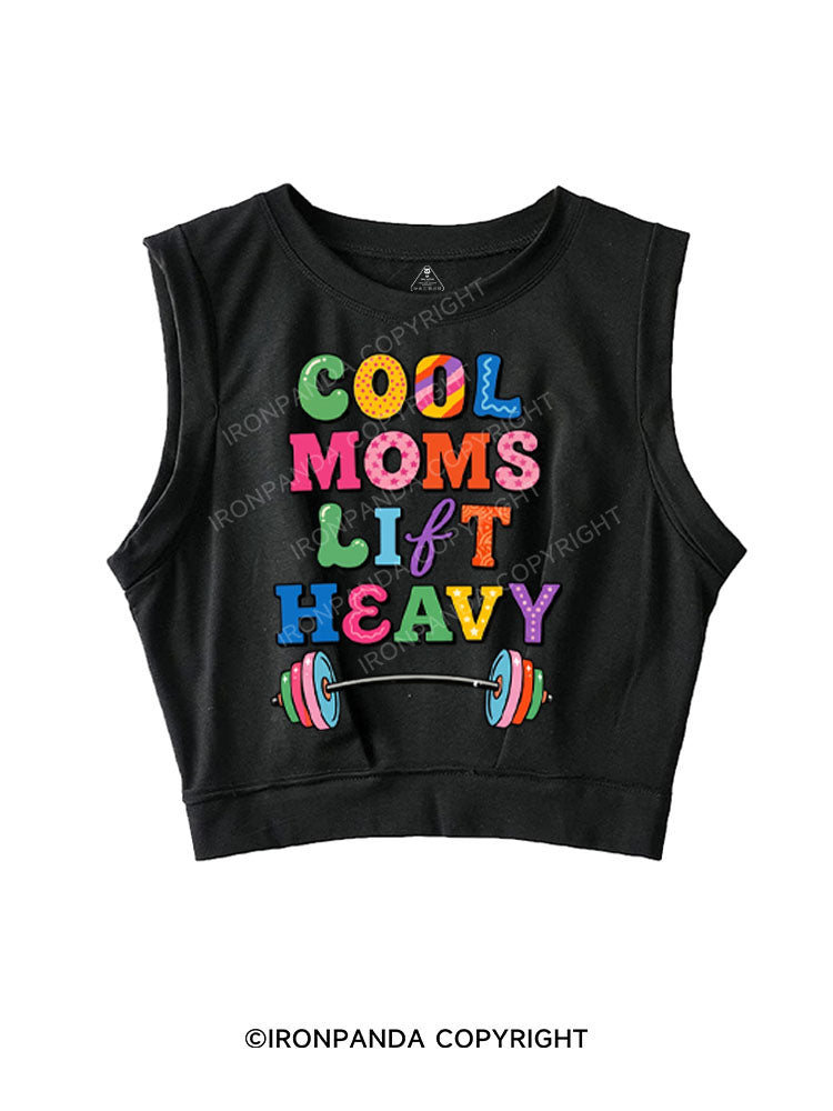 COOL MOMS LIFT HEAVY SLEEVELESS CROP TOPS