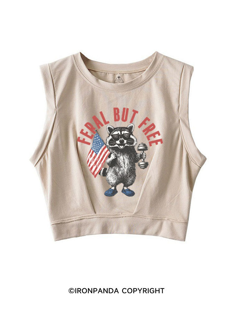 FERAL BUT FREE SLEEVELESS CROP TOPS