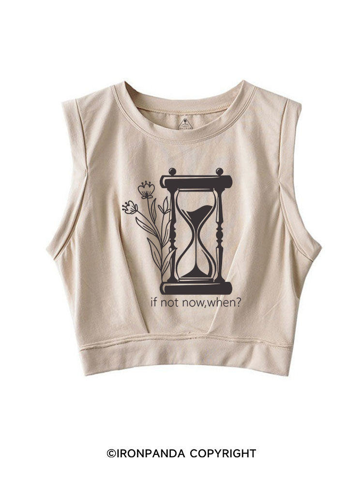 IF NOT NOW, WHEN? SLEEVELESS CROP TOPS