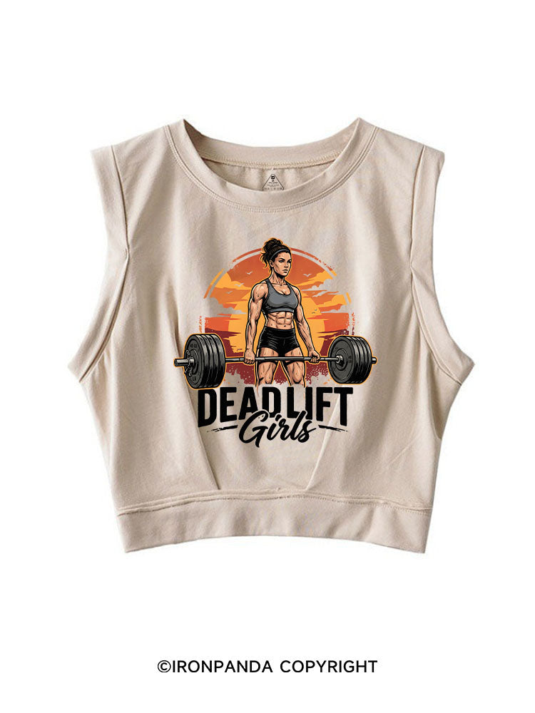 DEADLIFT GIRLS SLEEVELESS CROP TOPS