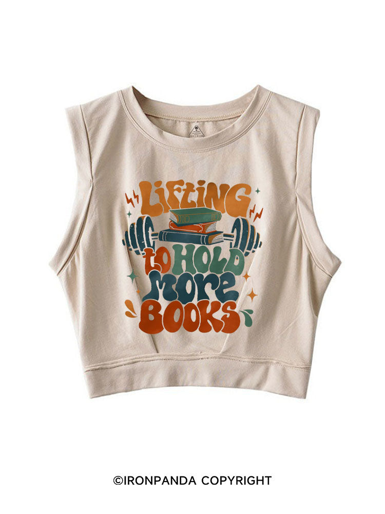 Lifting to hold more books Bookish SLEEVELESS CROP TOPS