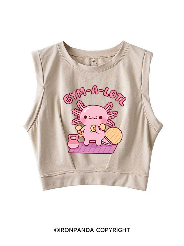 GYM-A-LOTL SLEEVELESS CROP TOPS