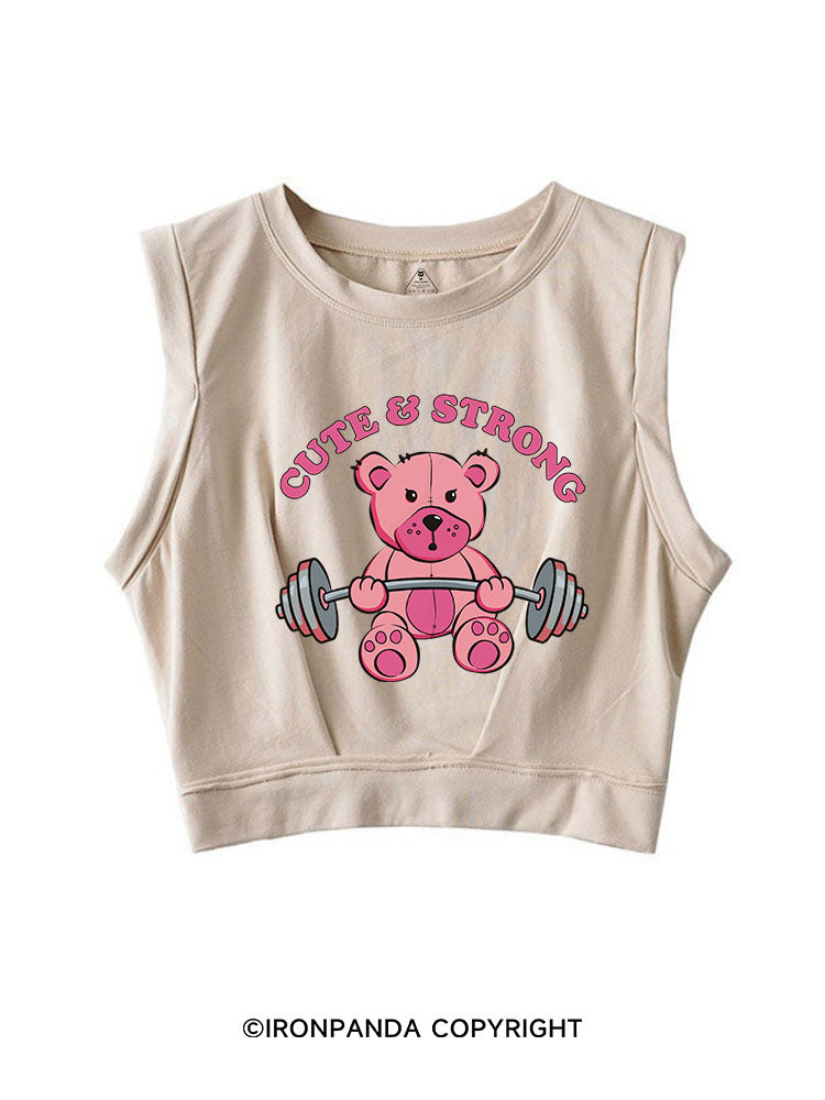 CUTE & STRONG SLEEVELESS CROP TOPS