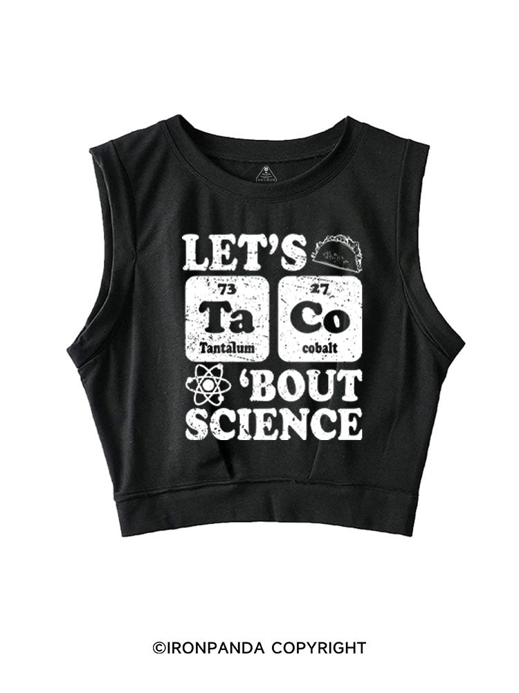 LET'S TACO SLEEVELESS CROP TOPS