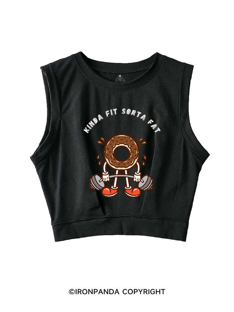 KINDA FIT SORTA FAT SLEEVELESS CROP TOPS