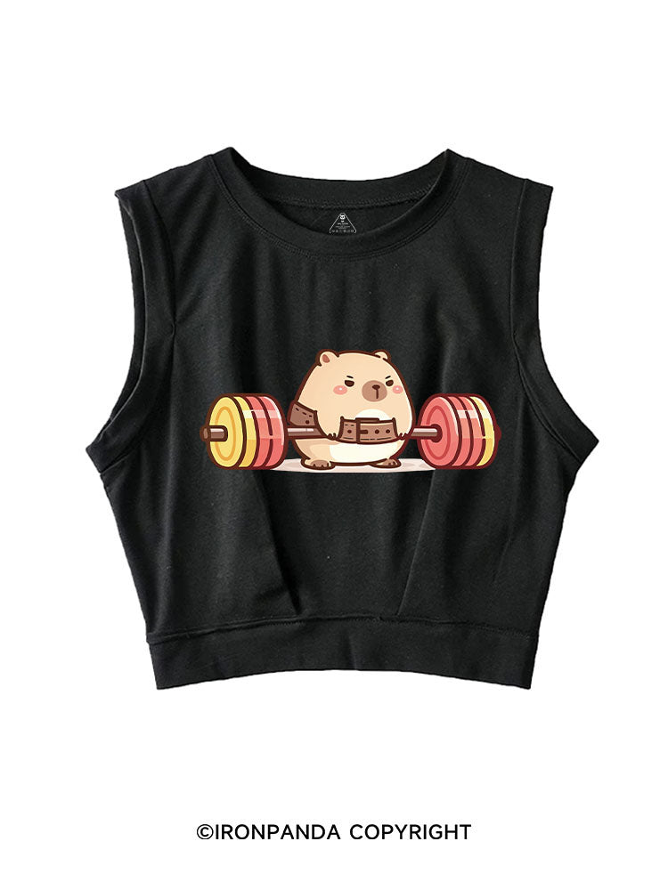 COACH BEARBELL SLEEVELESS CROP TOPS