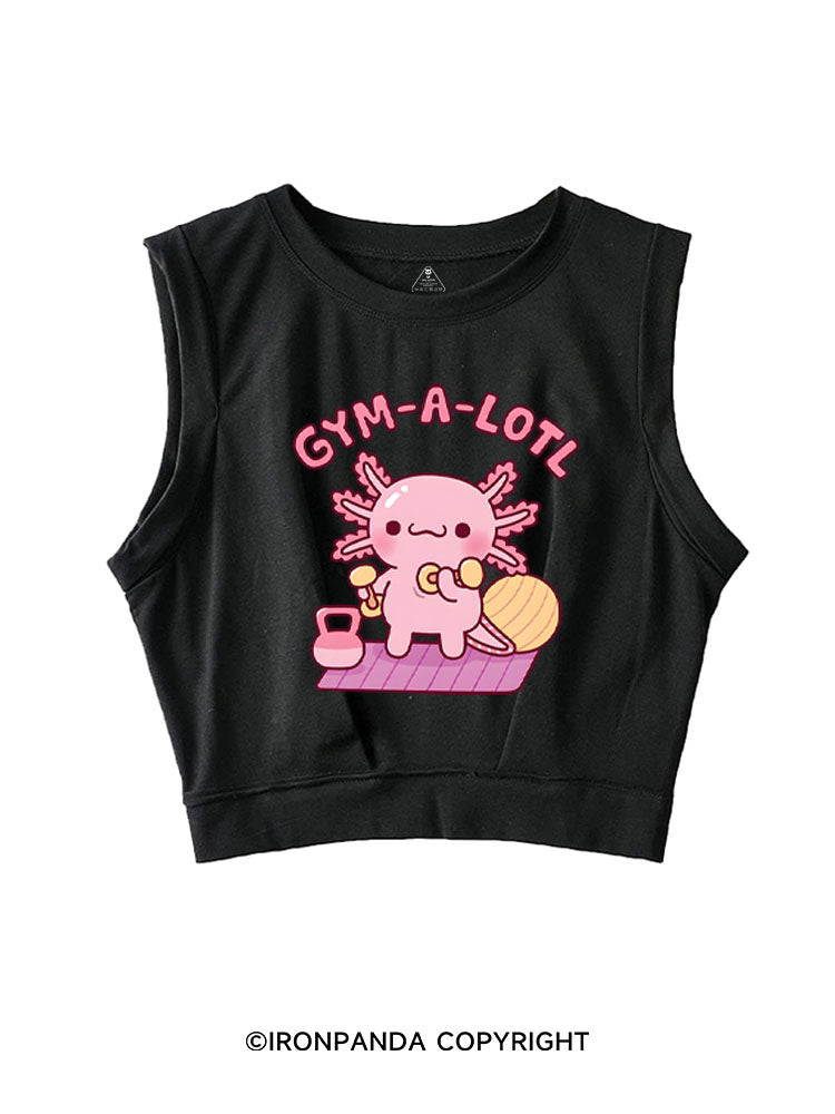 GYM-A-LOTL SLEEVELESS CROP TOPS