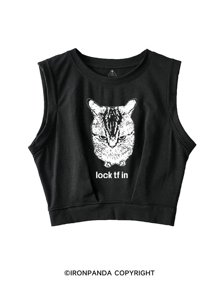 LOCK TF IN SLEEVELESS CROP TOPS