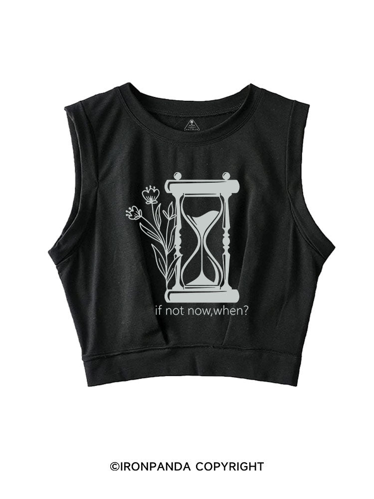 IF NOT NOW, WHEN? SLEEVELESS CROP TOPS
