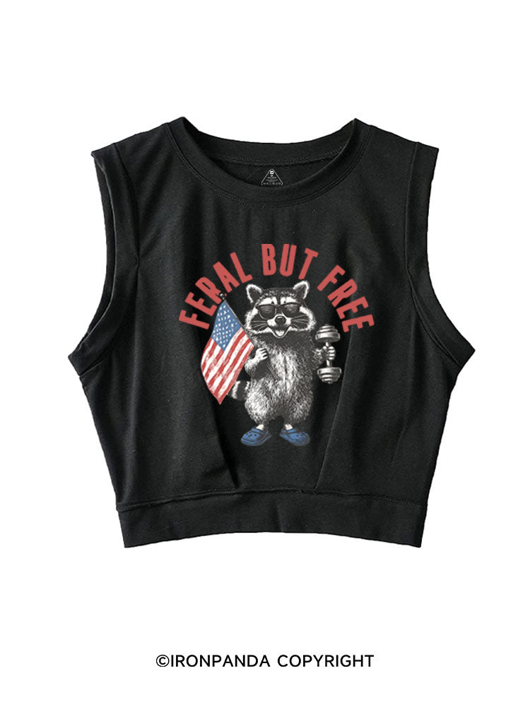 FERAL BUT FREE SLEEVELESS CROP TOPS